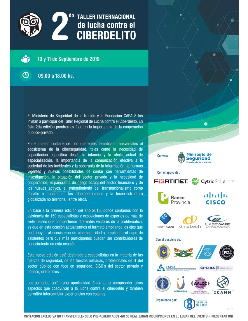 2do taller internacional contra el ciber delito